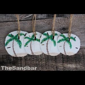 Palm Tree Ornament, Deck the Palms Design Beach Sand Dollar Ornaments TheSandbar
